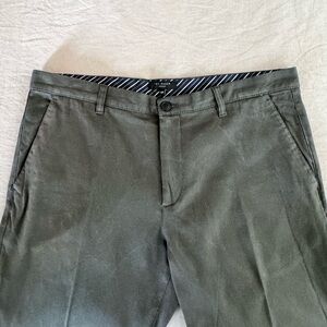 Men’s Ted Baker London dress pants in dark olive green